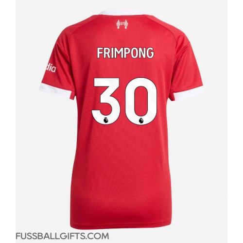 Liverpool Jeremie Frimpong #30 Fußballbekleidung Heimtrikot Damen 2025-26 Kurzarm